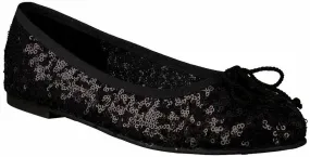 Flache Damen-Ballerinas 103007464655 (Schwarz)