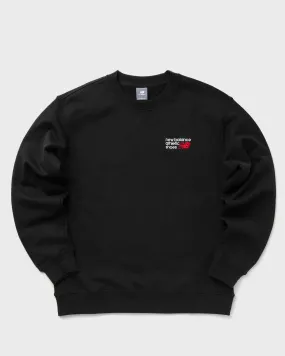 T-shirt New Balance Athletics Premium Logo Crew men Sweatshirts black in size:XXL MT41547-BK